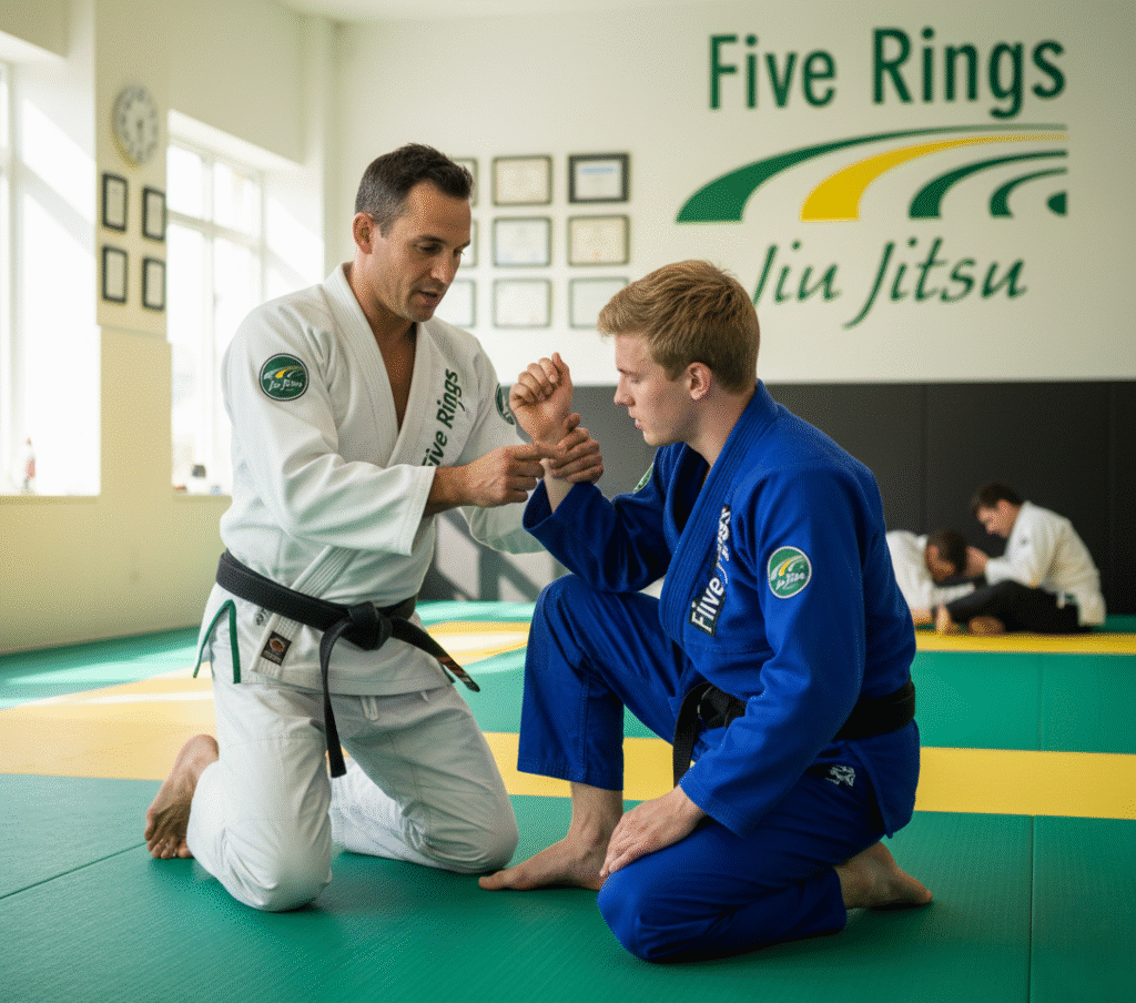 Instructor Guiding A Beginner Through A Technique 1024x904
