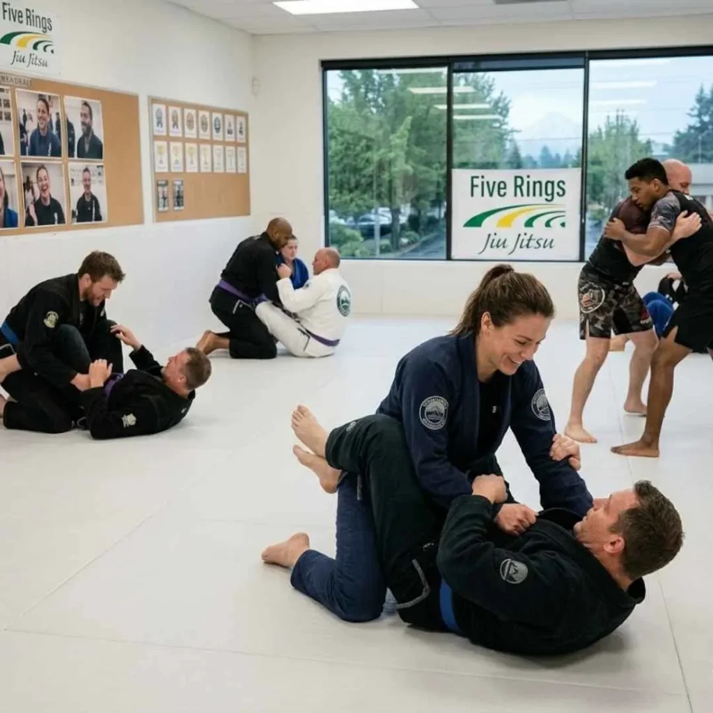 grappling training session