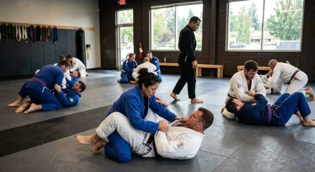 Brazilian Jiu-Jitsu training class near Tigard